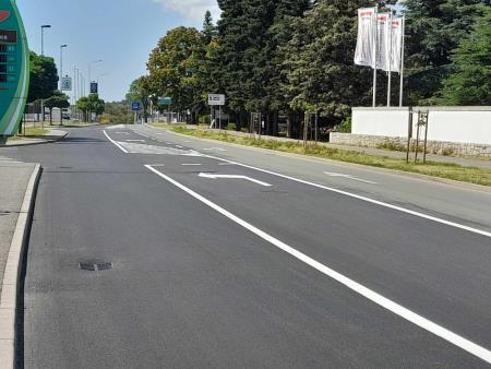 Odsek Partizanske ceste v Sežani. Vir: Arhiv Občine Sežana